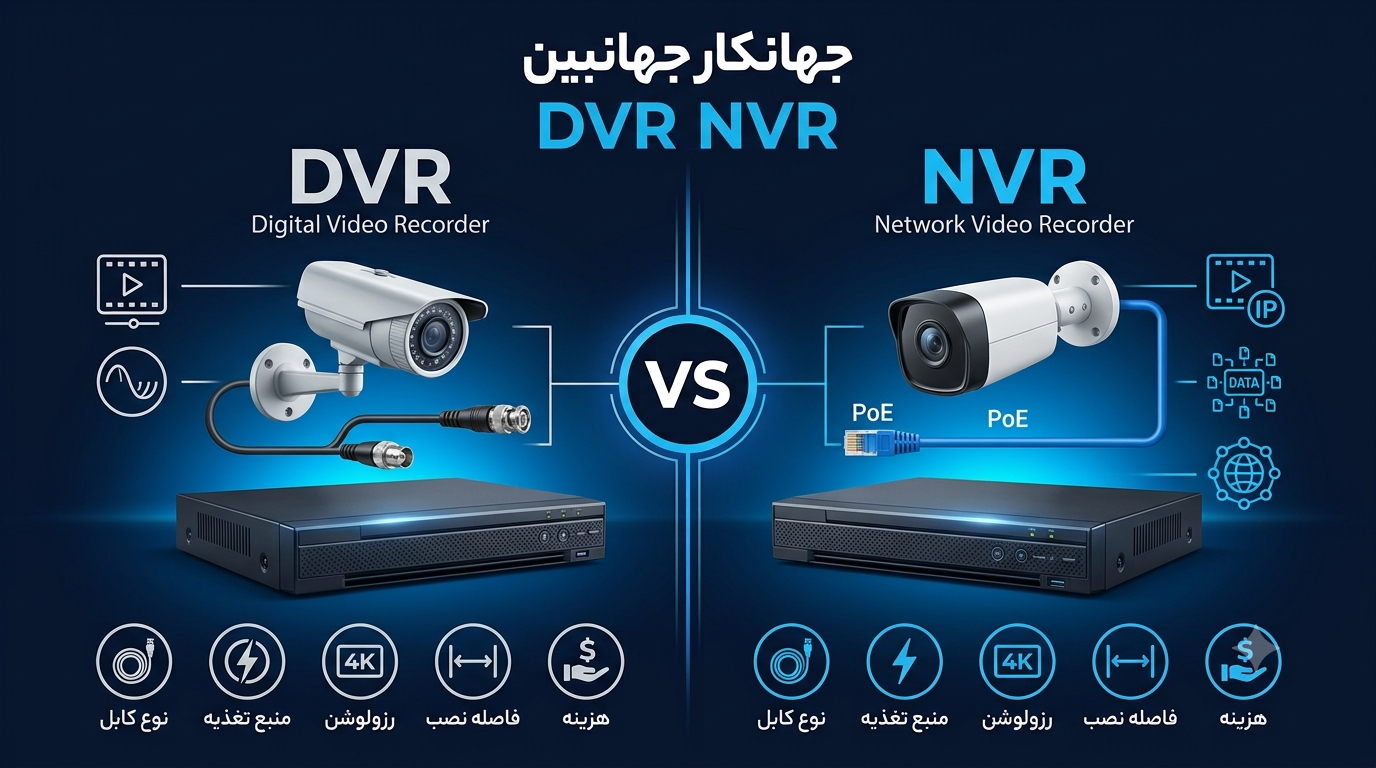 تفاوت DVR و NVR | 5 تفاوت مهم که قبل از خرید باید بدانید